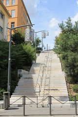 Montée d'escalier à Lyon, Croix rousse