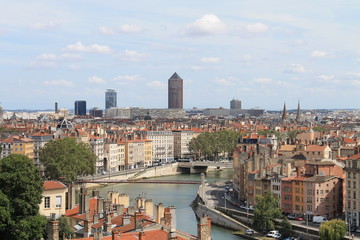 Vue sur Lyon, France
