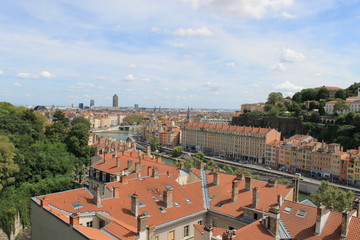 Vue sur Lyon, France