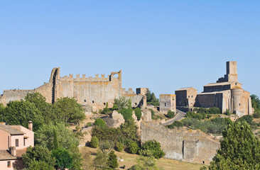 Panoramic view of Tuscania. Lazio. Italy.