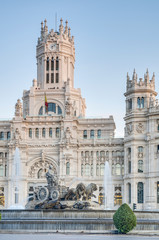 Fototapeta na wymiar Cibeles Fountain at Madrid, Spain