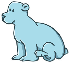 Obraz premium little polar bear