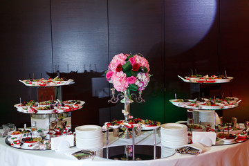 Delicious appetizer close-up