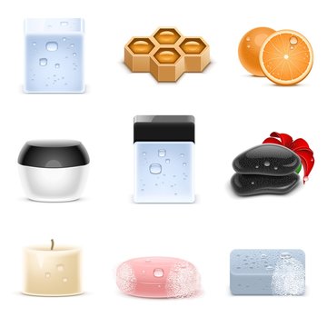 spa and beauty vector icons