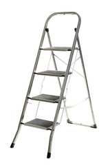 metal ladder isolated on white