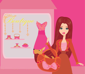 fashion girl Shopping