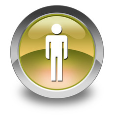 Yellow Glossy Pictogram 