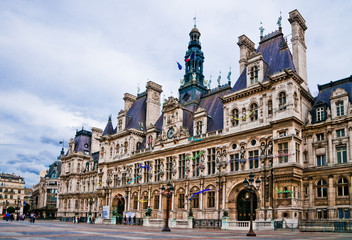 Fototapeta na wymiar Hotel de Ville. Paris