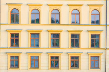 Facade of building, Prague