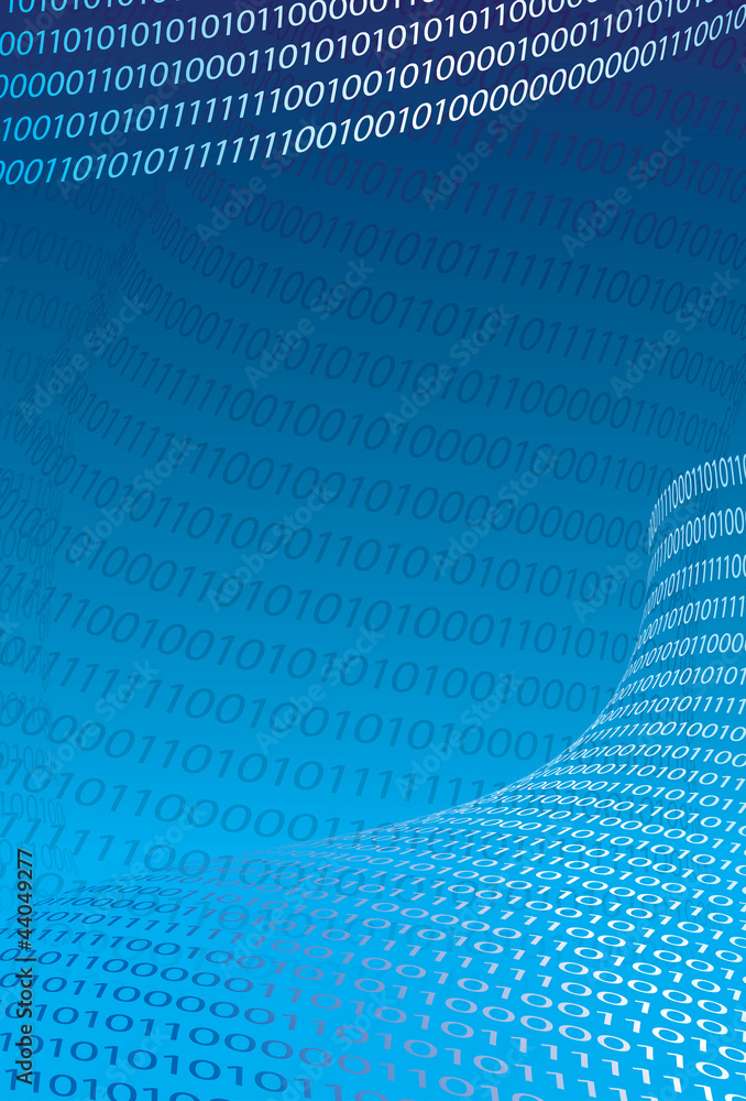 Poster Abstract binary code background