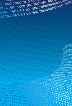 Abstract binary code background