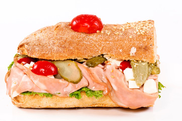 Half of sandwich