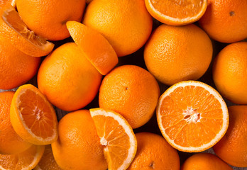 Fresh oranges background