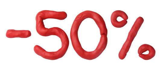 Plasticine 50 percent sale