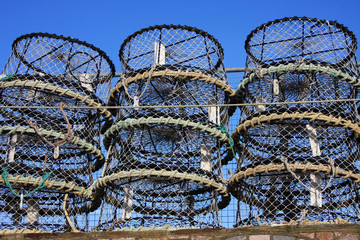 lobster pots, Brixham Harbour