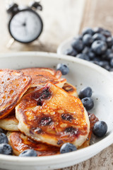 Blueberry pancakes
