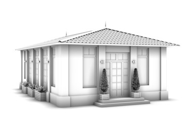 3d model of the house.