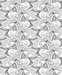 vector seamless fish pattern