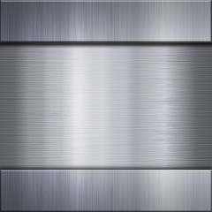 Brushed aluminum metal plate - 44054837
