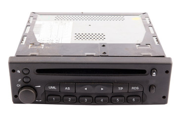 Obraz premium old car radio CD