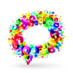 Bubble for speech. Back to School