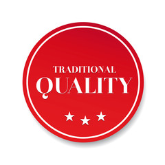 Traditional quality button