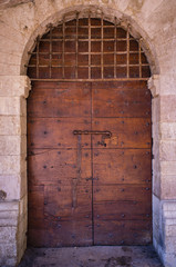 Old wood door 2 color image
