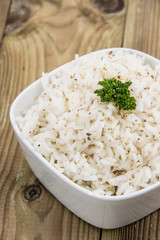 White Rice with fresh Herbs