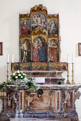 Duomo di San Nicolo in Taormina, in Sicily, Italy.