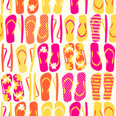 Flip-flops Seamless Pattern