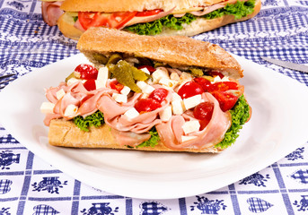 Sandwich on the plate