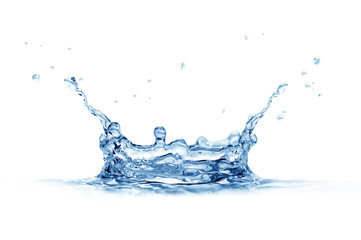 splash water isolated on white background