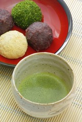 抹茶とお萩