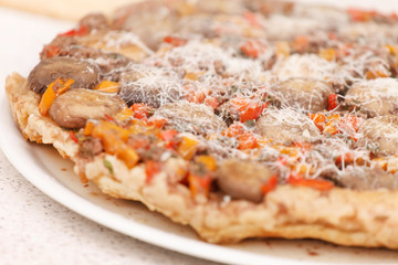 pie with meat and vegetables