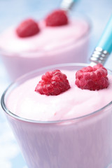 Raspberry yogurt