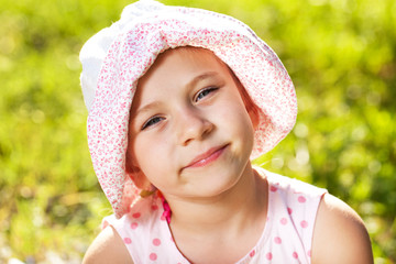Large portrait of a little girl
