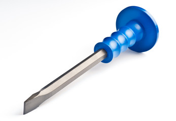 new Mason chisel; isolated on white