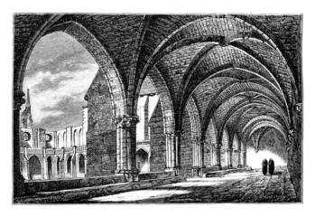 Fototapeta premium Medieval Monastery - 13th century - Royaumont