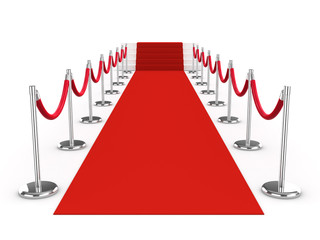 3d Red Carpet with stairs
