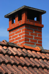 Cheminée en brique