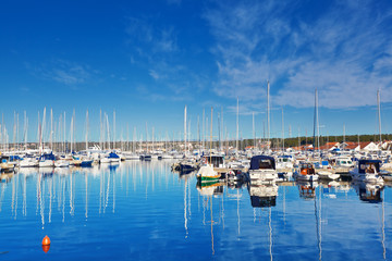 marina in Biograd. Croatia.