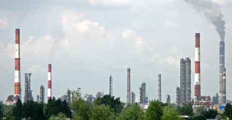 Obraz premium Oil refinery