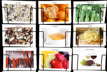 Healthy diet collage
