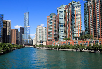 Fototapeta na wymiar Piękne Chicago River