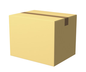 closed cardboard box(single)