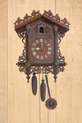 Antique cuckoo clock, (made in 1798)