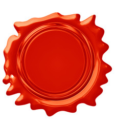 Red wax seal