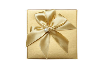 Golden gift box