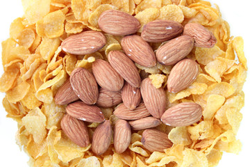 Love corn flakes and almonds