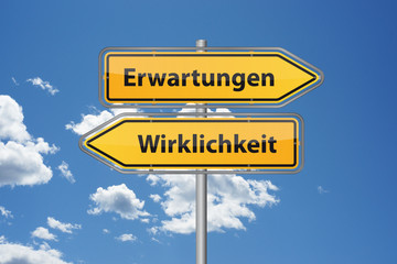 Erwartungen und Wirklichkeit gehen auseinander